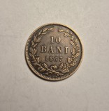 10 bani 1867 Heaton Frumoasa