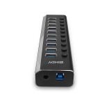 Hub Lindy 10 Port USB 3.0 buton On/Off &quot;LY-43370&quot; (timbru verde 0.18 lei)