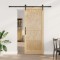 Ușă glisantă Manual Natural și negru 83 x 202 cm