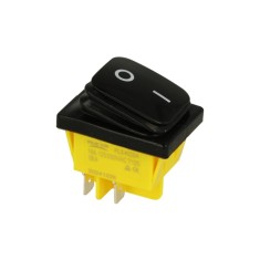 Intrerupator rocker ON-OFF 4 pini 250VAC 16A fara iluminare IP65, cu retinere