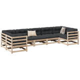 Set canapea de gradina, 7 piese, lemn masiv de pin GartenMobel Dekor, vidaXL