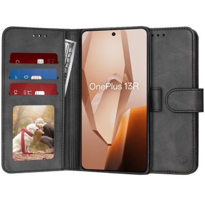 Husa 360 OnePlus 13R Techsuit Diary Book, negru foto