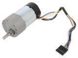 Motor DC cu Transmisie 6-12V 5.5A Ax Crestătură D 30:1 Metal Geared 37DX68L 64CPR