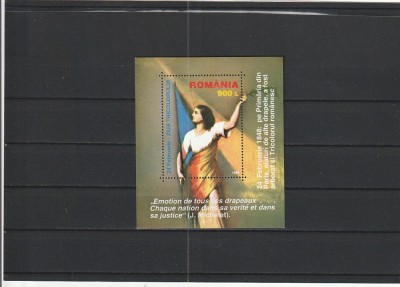 1998 LP 1448 ZIUA TRICOLORULUI BLOC MNH NESTAMPILAT foto