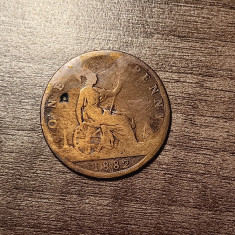 M3 C50 - Moneda foarte veche - Anglia - one penny - 1882