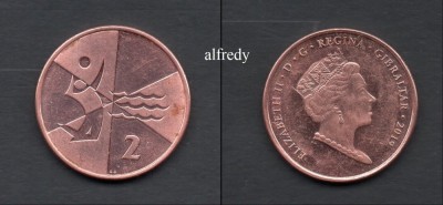 GIBRALTAR 2019 2 Pence foto