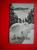 HOPCT 9110 LA MULTI ANI / PEISAJ DE IARNA / -FELICITARE ANIVERSARA-1 FILA -CIRCULATA