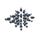 Surub ax rebound cu C-clip si thread patch Rock Shox, argintiu