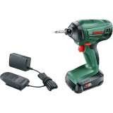 Surubelnita cu impact pe acumulator Bosch PDR 18 LI, 18 V, 1.5 Ah, 130 Nm, 600 RPM, 3200 percutii/min, 1 acumulator, incarcator