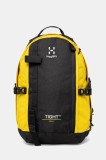 Hagl&ouml;fs rucsac culoarea galben, mare, cu imprimeu, 338152