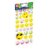 Abtibilduri - emoticoane, gumat, set 35 buc, Fiorello, GR-NP152 / 170-2761