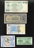 Set 5 bancnote de prin lume adunate (cele din imagini) #22