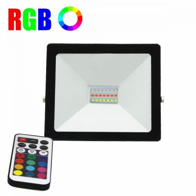 Proiector LED 10W RGB 16 culori IP 65 telecomanda inclusa foto