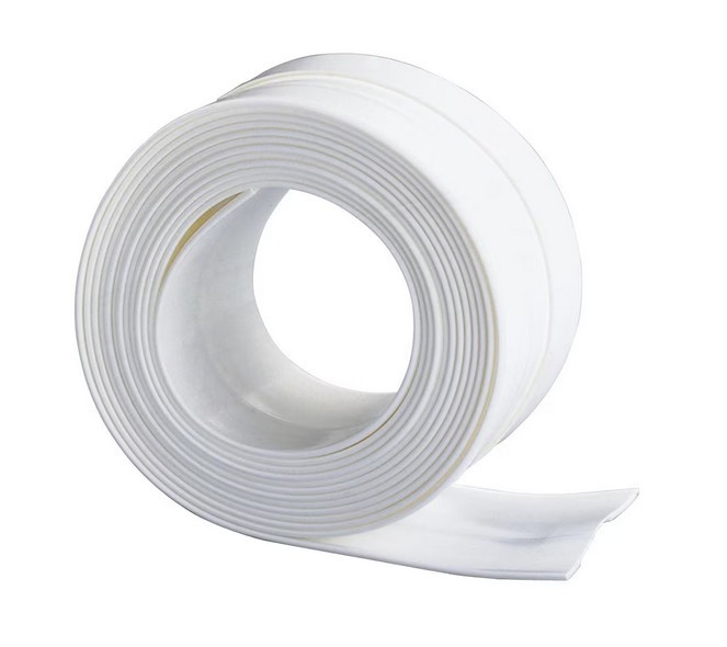 Banda Adeziva Antistropi Premium TopBazar&reg;, Etansare Cada, Plita, Chiuveta, Cabina De Dus, Usor De Curatat, 3.8 cm x 3.2 m, Alb
