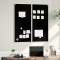 vidaXL Tablă Manual Negru 100 x 1.4 x 100 cm Lemn masiv de pin
