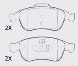 MOTAQUIP LVXL1418 set placute frana,frana disc