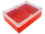 Carcasă Universală ABS Roșu 126x176x57mm cu Garnitură, KRADEX