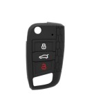 Husa cheie briceag auto din silicon VW Golf 7/ Jetta , Skoda Octavia 2013-, Seat 2013-, Negru, Xenon Bright