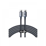 Cablu Baseus Type-C la Type-C Crystal Shine,100W, 2m, Negru