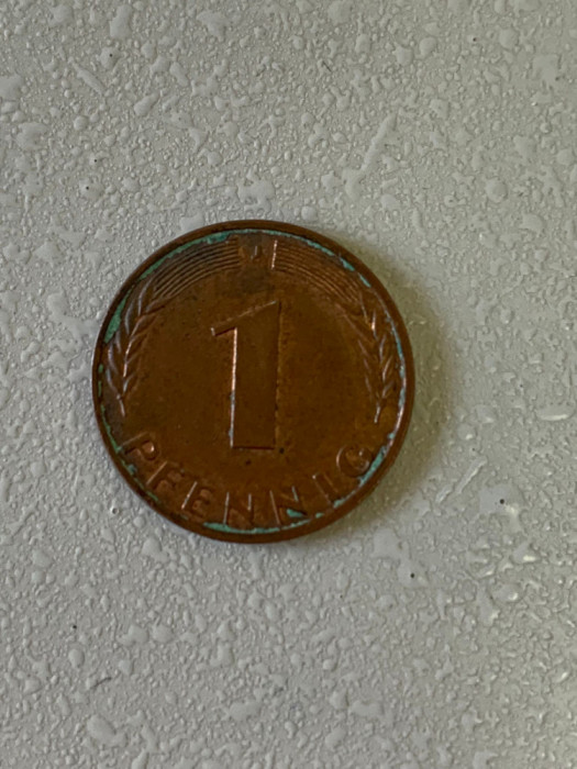 Moneda 1 PFENNIG - 1950 J - Germania - KM 105 (268)