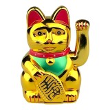 Statueta decorativa, Pisica norocoasa Maneki Neko, 13 cm, 1795H