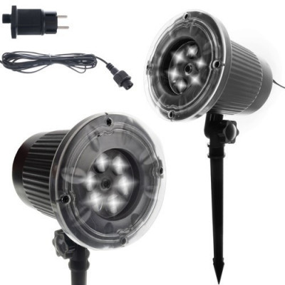 Proiector LED Craciun, model fulgi de nea, 4W, interior si exterior, IP44 foto