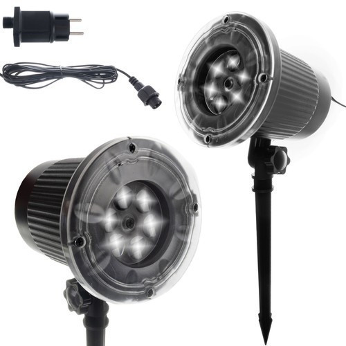 Proiector LED Craciun, model fulgi de nea, 4W, interior si exterior, IP44