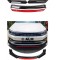 Prelungire bara fata Lip spoiler V Design universal negru cu rosu &reg; ALM