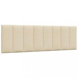 vidaXL Pernă pentru tăblie de pat, crem, 160 cm, material textil
