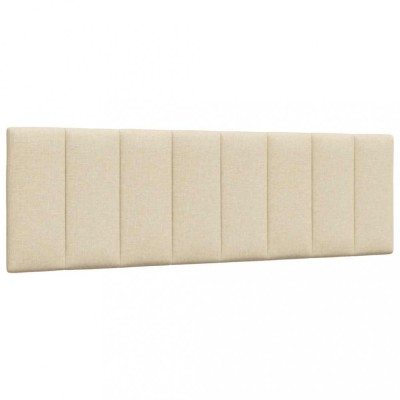 vidaXL Pernă pentru tăblie de pat, crem, 160 cm, material textil 4019175 foto
