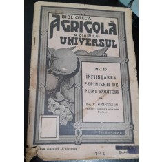 Infiintarea pepinierii de pomi roditori - E. Grintescu