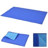 Cumpara ieftin Pătură pentru picnic, albastru și bleu, 150 x 200 cm, vidaXL