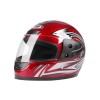 Casca moto/scuter Full face unisex, cu viziera, marime universala 56-62cm, rosie