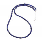 Colier lapis lazuli discuri fatetate manual 4mm