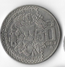 Moneda 50 pesos 1983 - Mexic foto