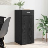 vidaXL Dulap de depozitare cu sertar Stejar Negru 40 x 42,5 x 93 cm 883140