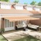 vidaXL Cortina Retractabilă 600 &times; 350 cm galben și portocaliu