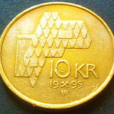 Moneda 10 COROANE - NORVEGIA, anul 1995 * cod 2603