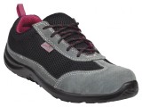 Pantofi Dama Negru-Roz Piele Velur 37