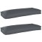 vidaXL Set de perne pentru palet 2 pcs Antracit 100 x 40 x 8 cm 42001688
