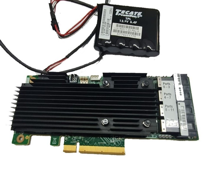Controller RAID INTERN cu cablu si baterie tip condesator TECATE LSI49571-20 Oracle 7332895 LSI 9361-16i 16 Port 12GB