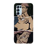 Husa compatibila cu Oppo A54 5G model Ryomen Sukuna Jujutsu Kaisen, Silicon, TPU, Viceversa, Transparent, Carcasa