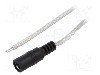 Cablu alimentare DC, cabluri, DC 5,5/2,1 soclu, transparent, 3m, BQ CABLE - DC.CAB.8000.0300