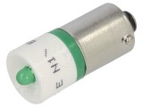 Lampă de control LED verde 24V