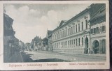 Carte postala, Sighisoara, Liceul Principele Nicolae, perioada interbelica