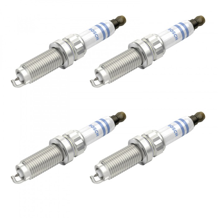Set 4 bujii scanteie Bosch pentru Citroen C3, C4, DS 3, DS4, Opel Crossland X, Grandland, Peugeot 208, 308,