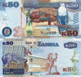 ZAMBIA 50 kwacha 2015 UNC!!!