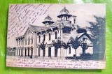 B839-I-Curtea de Arges-Gara 1903-Carte postala Romania regalista. Francatura Carol cu 5 bani. Marimi: 14/9 cm. Stare buna.