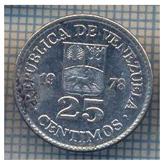 AX 1195 MONEDA - VENEZUELA - 25 CENTIMOS -ANUL 1978 -STAREA CARE SE VEDE