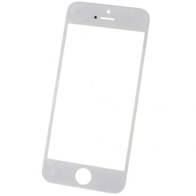 Geam Sticla iPhone 5s, Alb foto